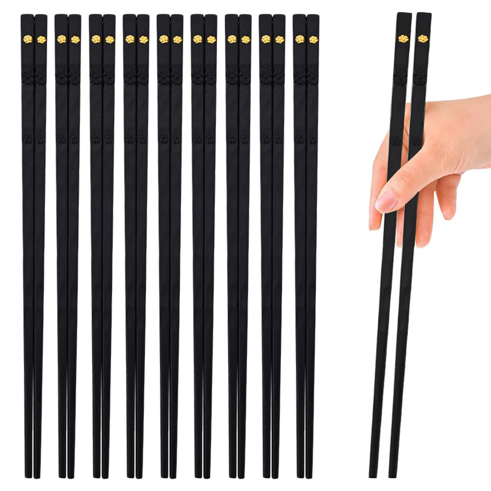 10 Pairs Chinese Japanese Chopsticks Sushi Sticks Korean Chopsticks Reusable Chop Sticks Kitchen Tableware Tool Accessories