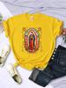 T-shirts pour femme Rue Notre-Dame de Guadalupe Imprimé T-shirts Confortable Col Rond Manches Courtes Douces Été Décontracté Vêtements Féminins