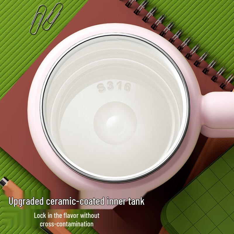 Shidajia 650ml Portable Insulated Straw Mug