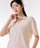 Chase Cult Women'S Color Block Open Collar Short Sleeve Sweater-Dbrg5671D05