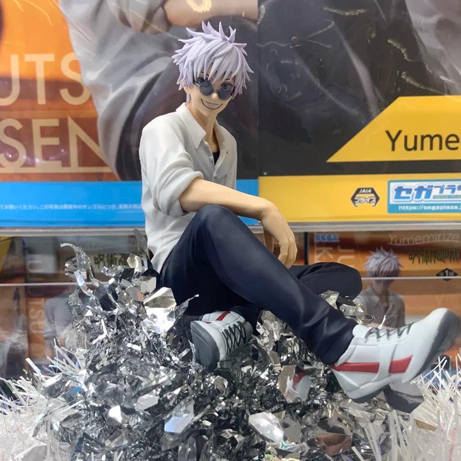 NEW SEGA 10cm Jujutsu Kaisen Anime Satoru Gojo & Geto Suguru Yumemirize Sitting Posture Action Figure Genuine Model Figurine Toy