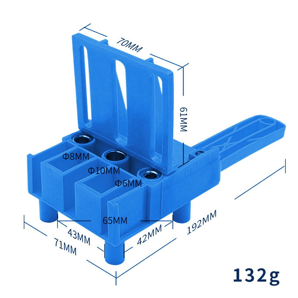 Wood Doweling Jig Hole Jig Drill Bit Hole Puncher Wooden Board Connection Drilling Locator Woodworking Installation Tools