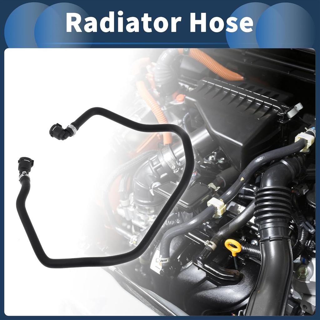 Radiator Hose Heater Hose No.17127535528 for BMW X3 2018-2019 for BMW X4 2019 Black Rubber 1 Pc Cylinder Head Coolant Pipe Good Sealing