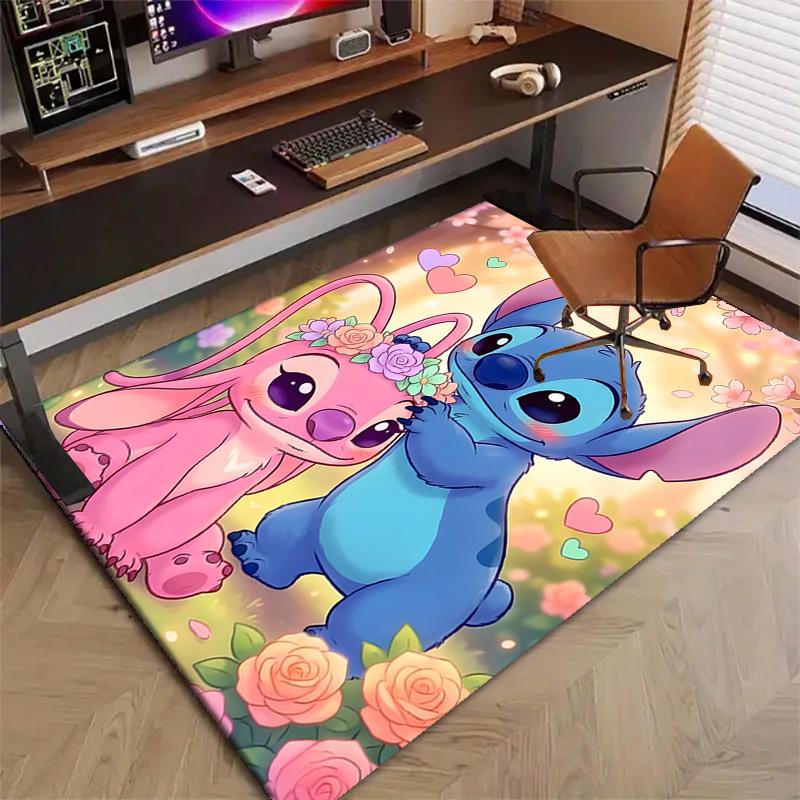 1pc S-Stitch Design Printed Area Rug Carpet for Bedroom Living Room Home Decor Rugs Mat Non Slip Mat Rug for Bedside