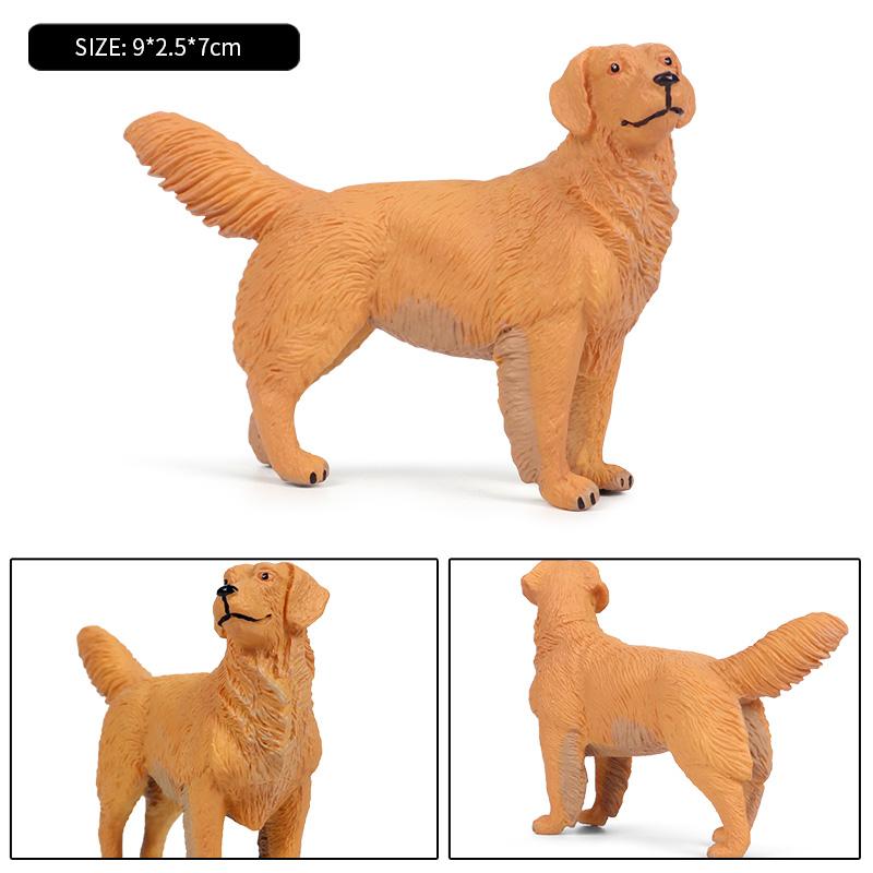 Oenux Dog Animals Model Husky German Shepherd Rottweiler Saint Bernard Action Figure Puppy Figurines PVC Collection Toy Kid Gift