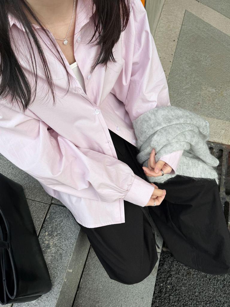 Lu Xi Women's 2026 Spring Korean Style Lapel Layered Casual Sun Protection Shirt