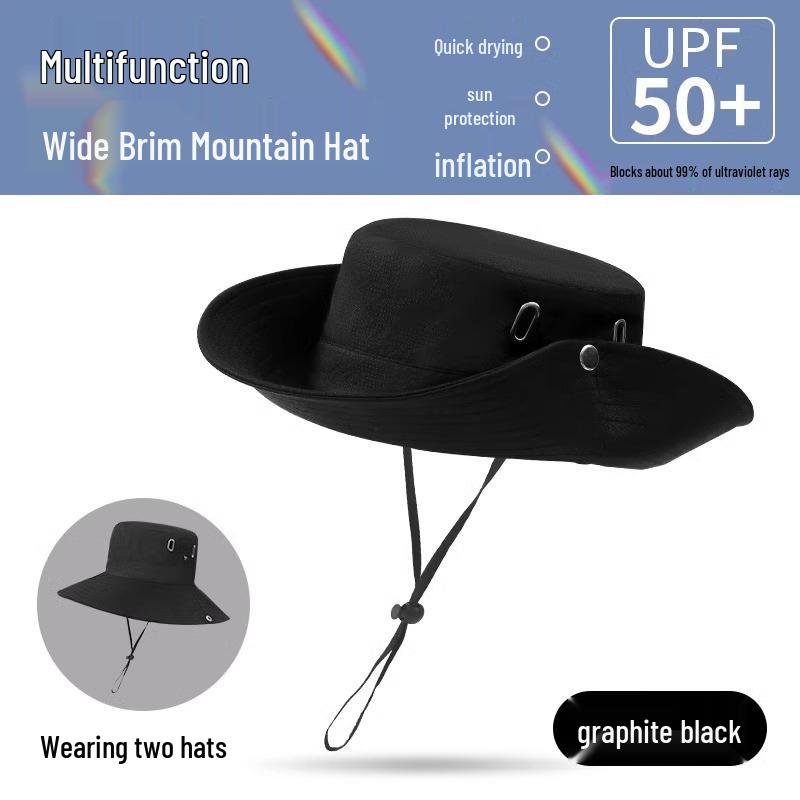 

Унисекс Ковбойская шляпа в западном стиле: Летняя шляпа с широкими полями, защита от солнца, кепка для альпинизма и пешего туризма