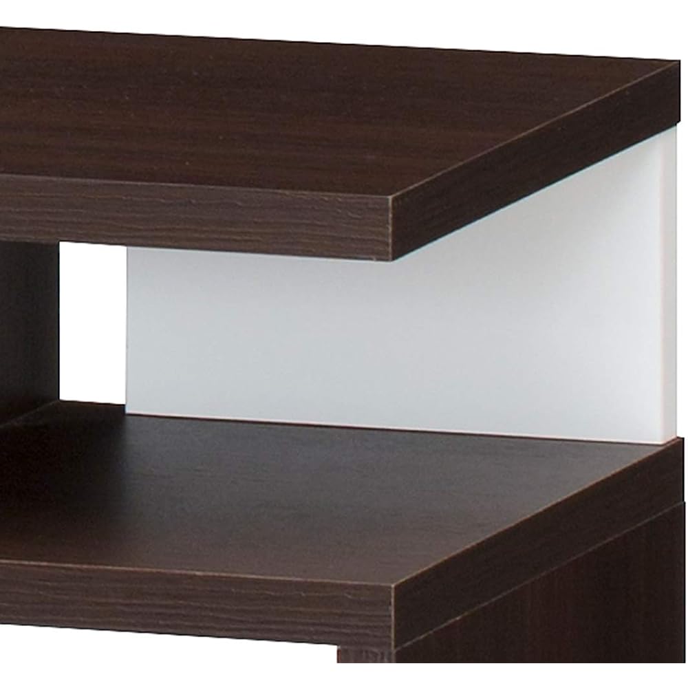 [32-inch compatible] Shirai Sangyo TV Stand with Game Console Storage, Dark Brown, Width 79.2cm, Height 38.4cm, Depth 29.5cm, KI2-4080DK, Kia Esse 2