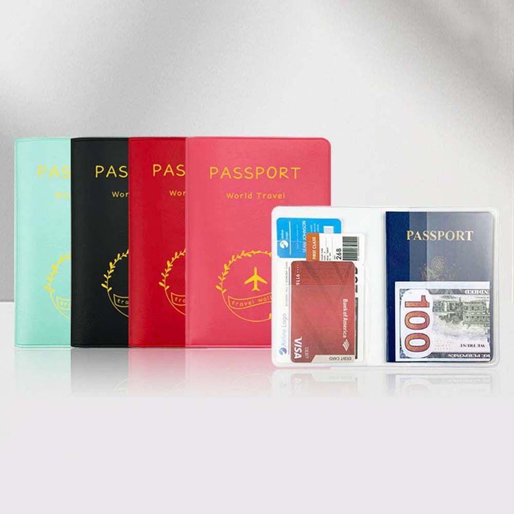 

ID Bank Card Passport Holder Coin Purse Passport Purse Vintage Storage Bag Outdoor кавун червоний колір