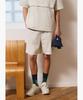 LECOQ Unisex Stretch Taslan Half-Length Shorts - Beige Qr223Lhp41 (A Type)