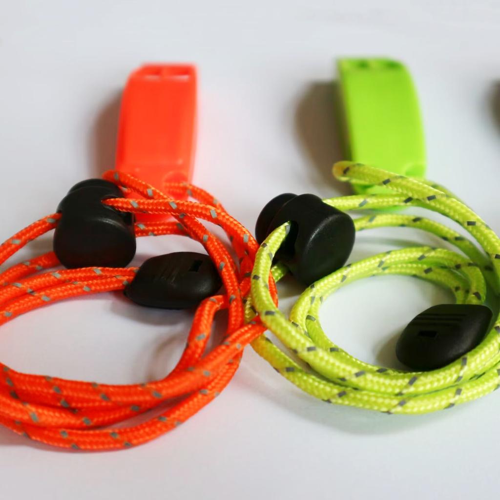 1 Stück Outdoor Erste Hilfe Überleben Doppelfrequenz-Pfeife, Erste Hilfe Pfeife, Doppelfrequenz-Überlebenspfeife, Doppelfrequenz-Bogen-Hochtonpfeife