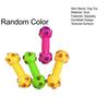Dog Dumbbell Toy Squeaky Dumbbell Dog Chew Toy Raised Texture Teeth Cleaning Toy for Puppy Teething Dogs Interactive Play