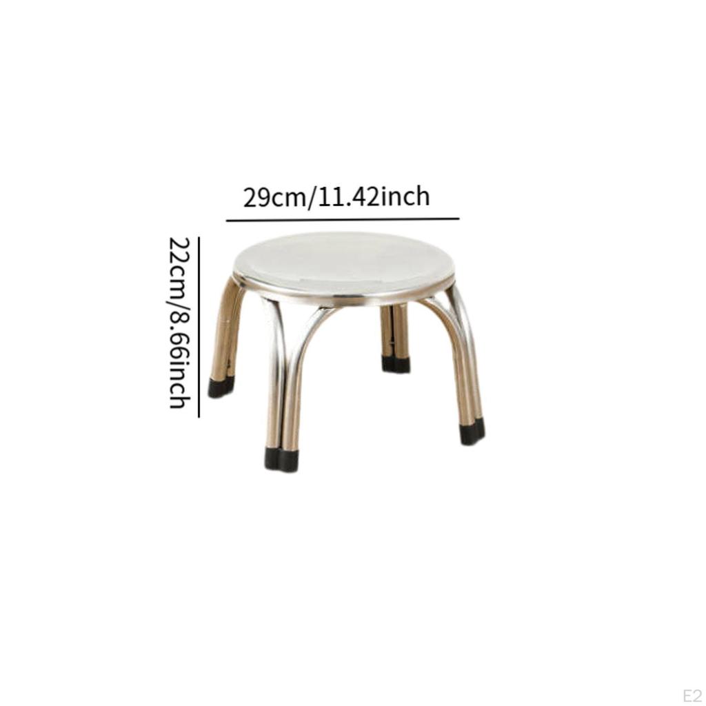 Stacking Stool Classroom Stools Stainless Steel for Kids and Adults Round Metal Furniture