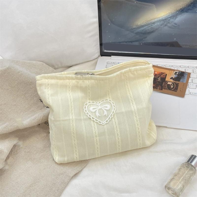 Spacious Bows Cosmetic Bag Practical Makeup Pouch With Spacious Interior And Compact Portable Structure For Essential