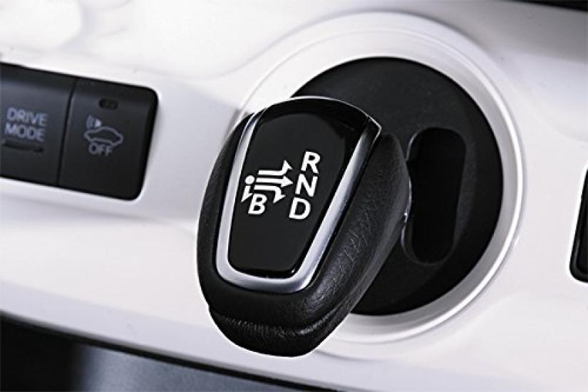 LANBO Shift Knob for Prius 50 Customizable Black Leather with Piano Black Replacement (ZVW50/ZVW55), Parts, Dress-Up, Finish, 6mm, Part, LSK06R-1