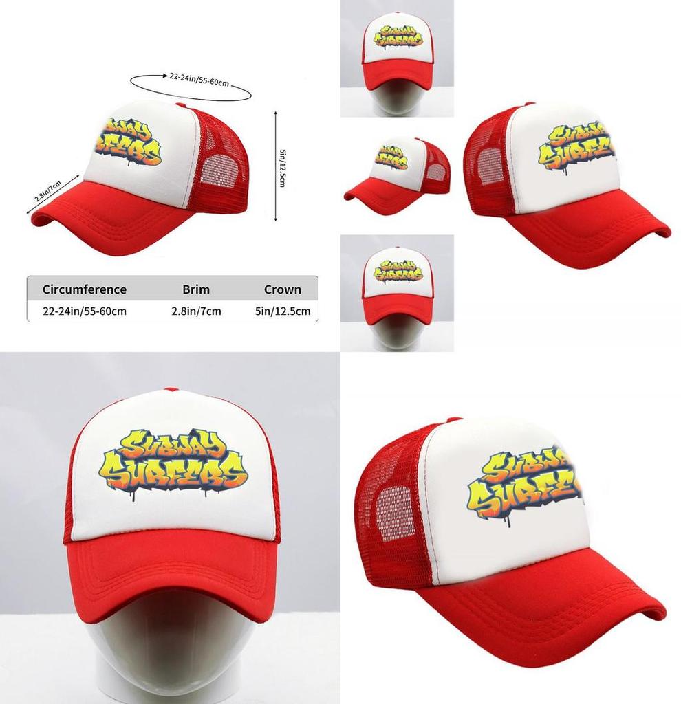 Subway Surfers Baseball Cap Uv Protection Breathable Unisex Outdoor Summer Hat For Fans