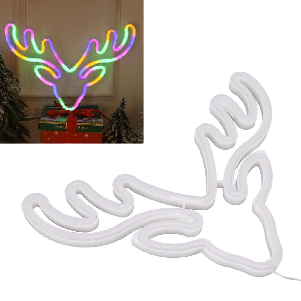 Neon Light LED Sign USB Battery Powered Christmas Holiday Bedroom Wall Decor Ornaments