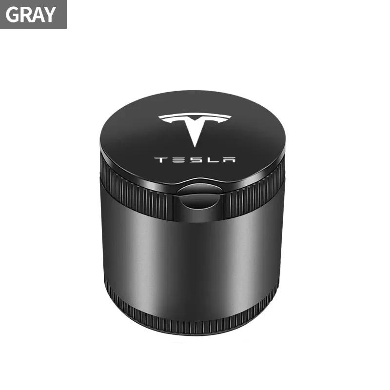 Autoaufkleber Tesla Auto Zigarettenaschenbecher Becher mit Deckel Tragbarer Abnehmbarer Fahrzeug Aschenbecher Halter Box Für Tesla Model 3 Model S Mo