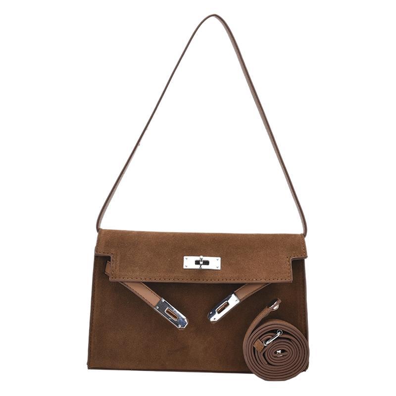 2025 new large-capacity one-shoulder underarm bag female senmeng matte versatile temperament messenger retro women's bag