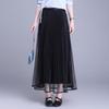 2026 Spring High Waist Pleated Mesh Skirt, Double-Sided Wear, Large Hem, Slimming Commuter Style.