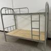 Double-Decker Wrought Iron Bunk Bed for Dorms and Construction Sites