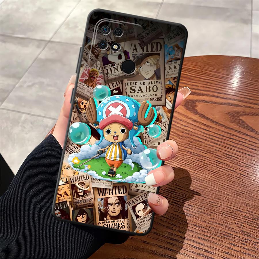 Black Soft Phone Cover Case for Xiaomi Redmi K40 K80 Pro 12C A3 A1 A2 Plus 14C 13C A4 9 A5 10 One Piece Big Mom Chopper