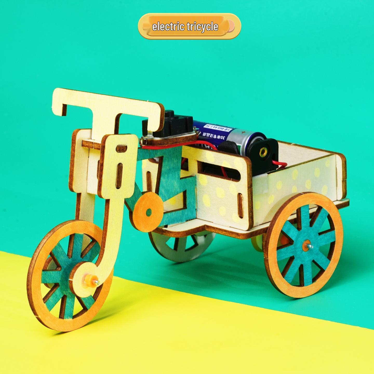 DIY Electric Tricycle Kit: Handmade STEAM Science Experiment for Students
