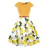 Women's Sunskirt Summer Dress Pullover Round Neck Printed Slim Fit Short Sleeve Dress Beach Dress Plus Size