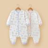 Bamboo Fiber Baby Sleeping Bag with Legs – Full Zip, Anti-Kick, Anti-Startle Pajamas for Spring/Autumn