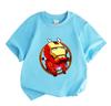 Kids Boys Girls 100% Cotton Crew Neck Short Sleeve T-Shirt,