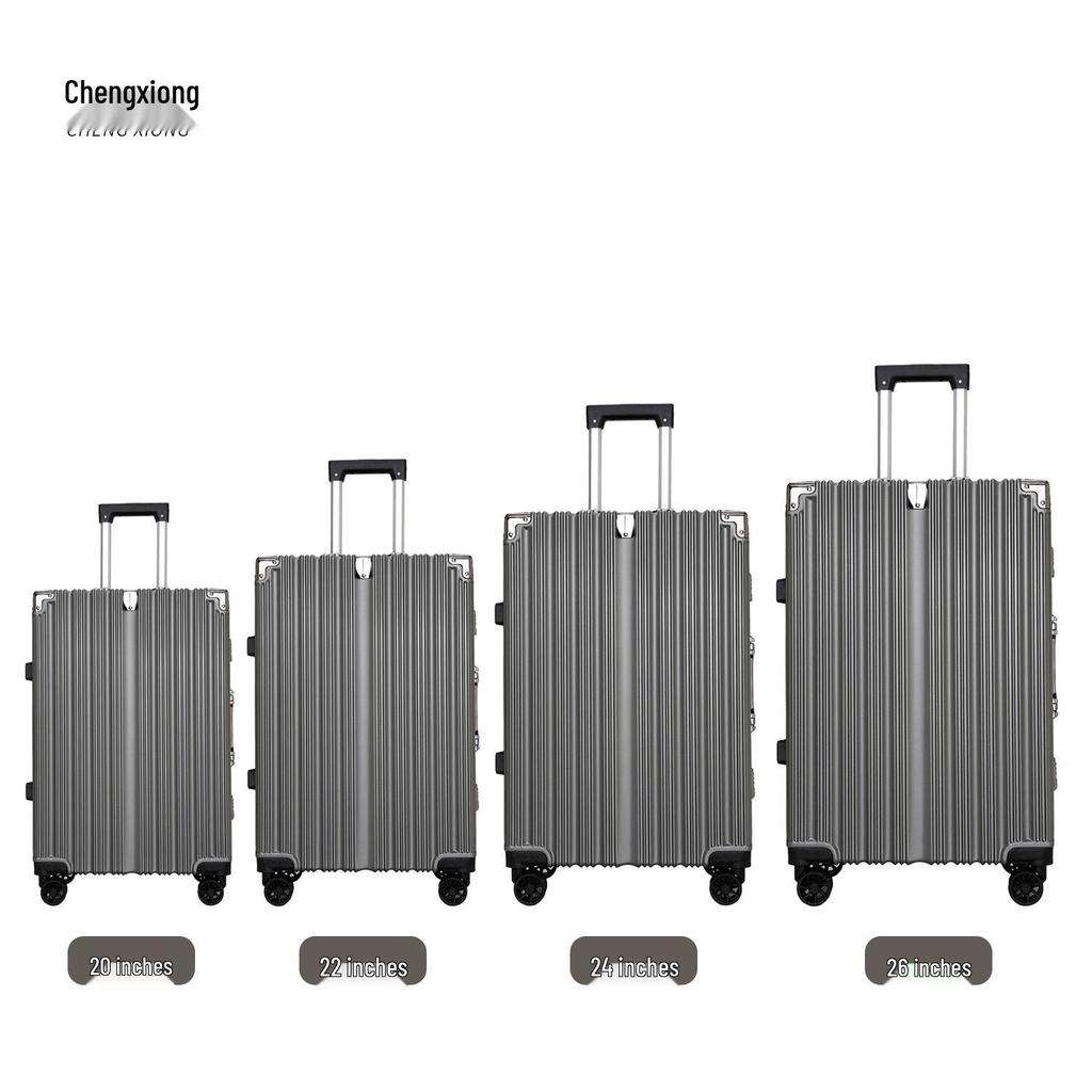 26-Zoll Aluminiumkoffer mit Fall- und Verschleißfestigkeit, Universelle leise Rollen - Ideal für Damenreisen