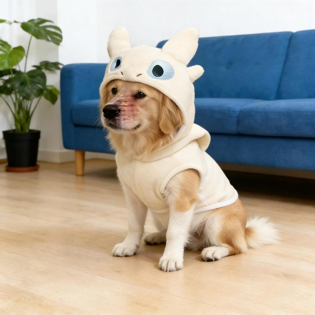 Pet Hoodie for Small Dogs Cats Warm Fleece Coat Cute Devil Style Puppy Kitten Winter Clothes Anti Shedding