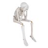 Resin Skeleton Figurine Halloween Hanging Leg Decoration Intricately Carved Statue for