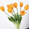 High-End Realistic Tulip Simulation Flower Hand-Held Design Flower Arrangement Faux Tulip Flower Parrot Tulip Lifelike Tulip
