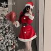 Christmas Dress Slim Sexy Suspender Lingerie Women's New Velvet Uniform Suit