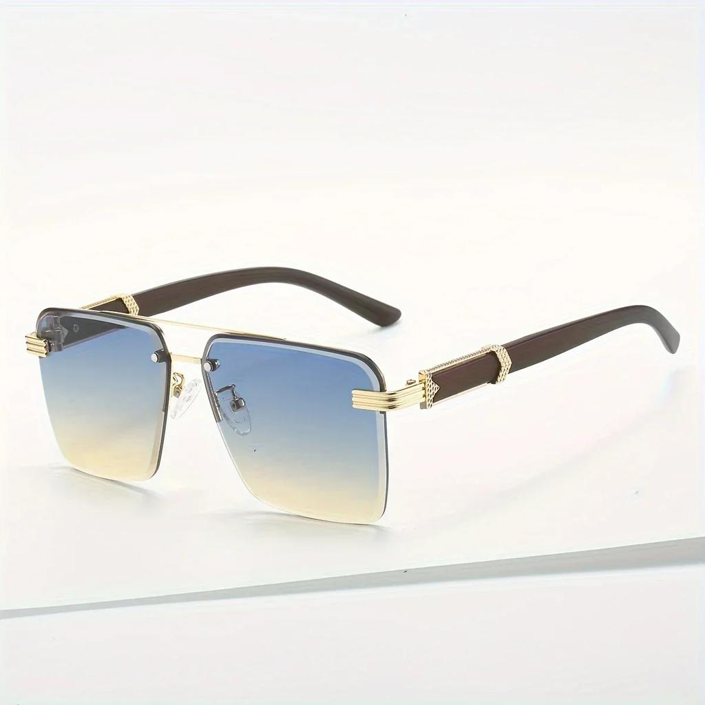 For Female Square Frameless Eyewear Latest Stylish Female Designer Sun Eyewear Frame Sunglasses Female Retro UV Protection 400 Eyewear