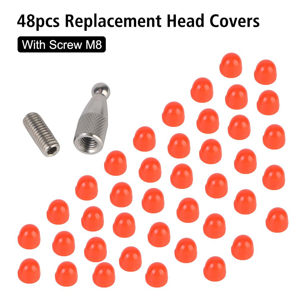 With One plug One Screw M8 48pcs Dent repair Paintless Top pit tool Car dent repair tool Hook Hammer replacement head