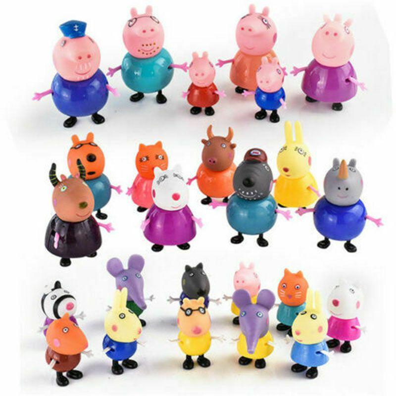 Colorful Eco-friendly Peppa Pig Family Friends Action Figures For Kids 25pcs Set