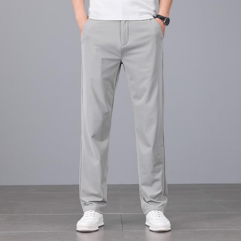PLAYBOY Men's Business Casual Straight-Fit Pants