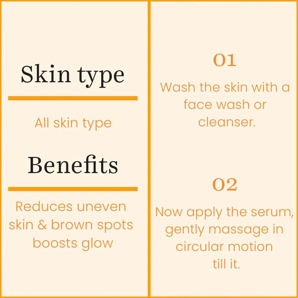 O3+ Vitamin C Serum Glow for Face & Neck, 30ml, Brightening and Anti-Aging Daily Skin Care