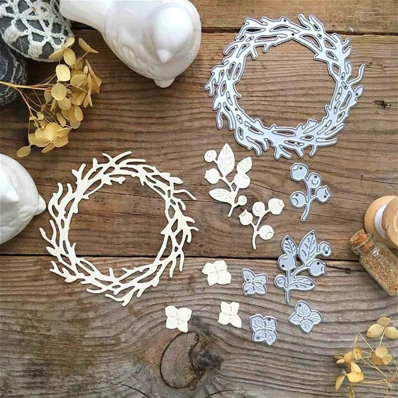 Flower Circle Metal Cutting Dies For DIY Scrapbooking Album Paper Cards Decorative Crafts Embossing Die Cuts