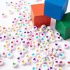 100-500PCS Love Heart Beads Acrylic Colorful Loose Spacer Beads for Jewelry Making DIY Handmade Bracelet Earrings Accessories