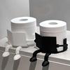 Toilet Paper Cartoon Storage Living Room Home Gift Reading-themed Holder, Pattern, Creative, Fun, Cute, Rack, Freestanding, Bathroom, Toilet,