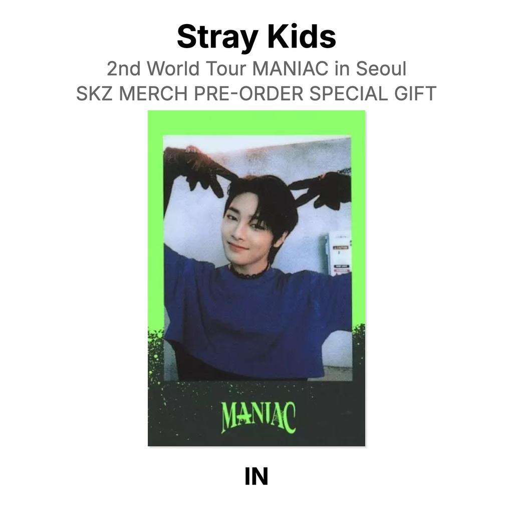 Stray Kids 2nd World Tour MANIAC in Seoul SKZ MERCH PRE-ORDER SPECIAL GIFT Official Photocard
