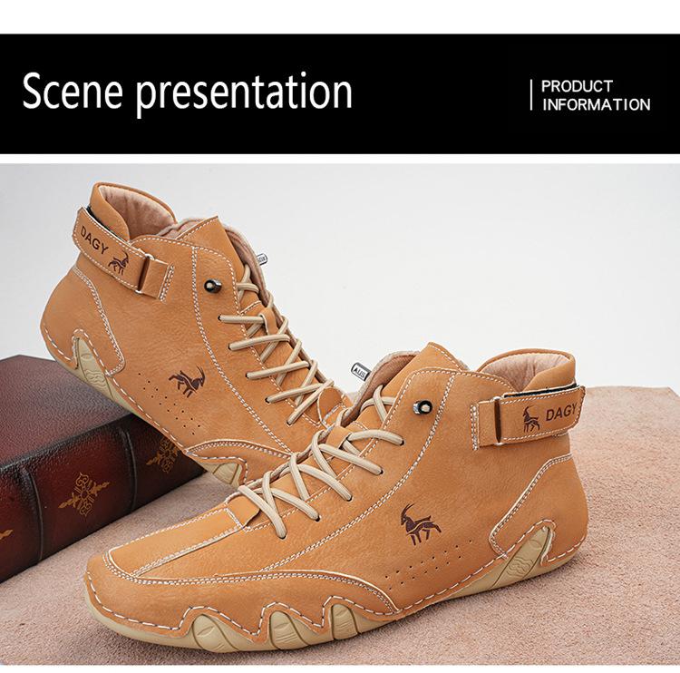 

Мужская обувь Didi Ram Высокие кеды Мужская повседневная обувь Зимняя флисовая утепленная обувь Ботинки Мартин Мужские 36