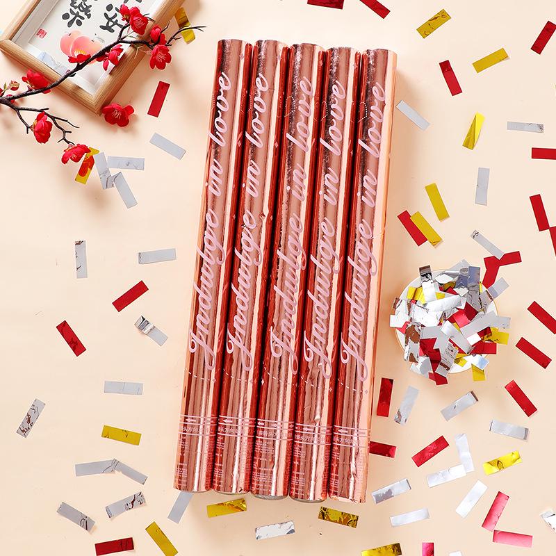 Gold Sequin Confetti Cannon for Weddings & Events