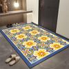 Tile Entrance Door Dirt-Resistant Bathroom Floor Mat Household Foot Mat Door Wear-Resistant Floor Mat