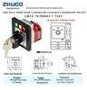 Zhuochao LW12-16/D0083.1-72S3 ON-OFF-ON 3-Gear Light & Lock Switch