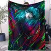 KPop Anime Flannel Blanket  Soft Warm Throw for Home Office Camping Nap Gift for Fans Birthday Present