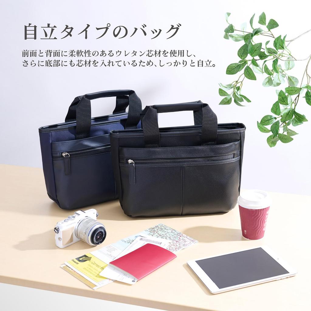 Fineseed TOKYO Casual Tote Bag CT2406 Navy Perfect for Casual Occasions like and Travel 4977187216226 AMFSCT2406NV [HAKUBA] Men's - Small,